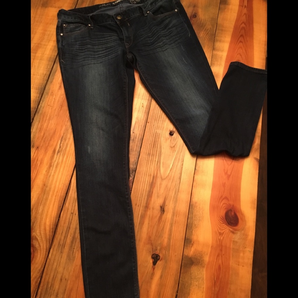 Express Dark wash skinny jeans